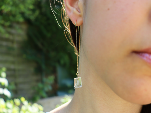 Boucles d’oreilles en Cristal de Roche