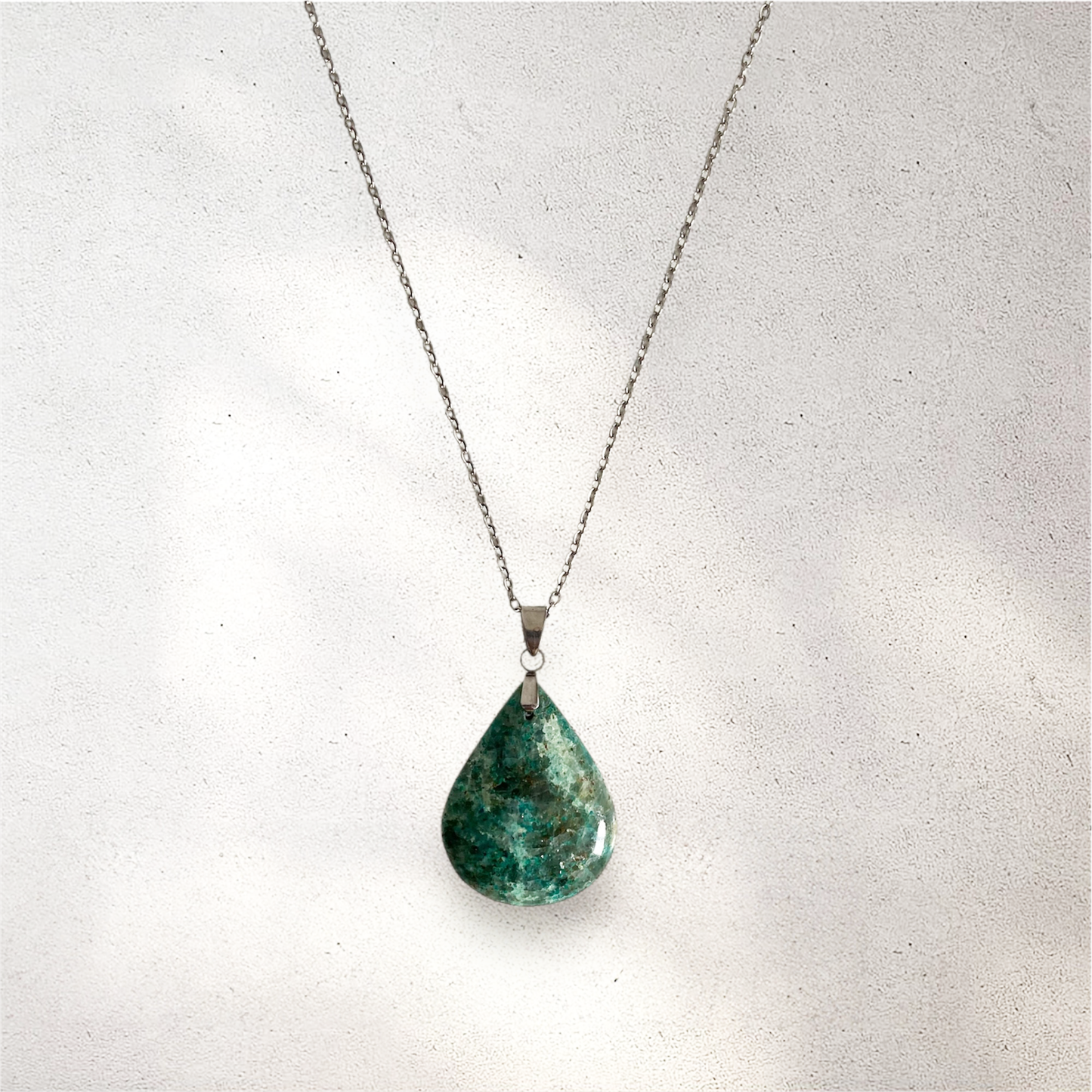 Pendentif en Chrysocolle goutte