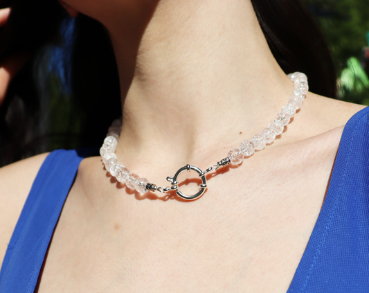 Collier Quartz craquelé