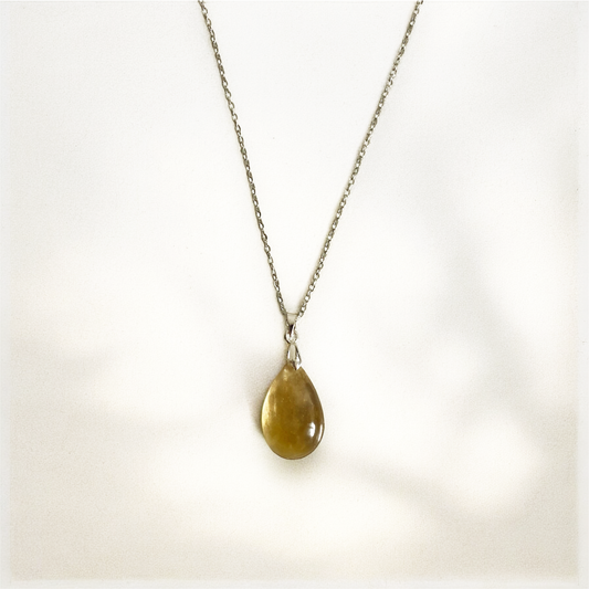 Pendentif en Citrine naturelle Goutte