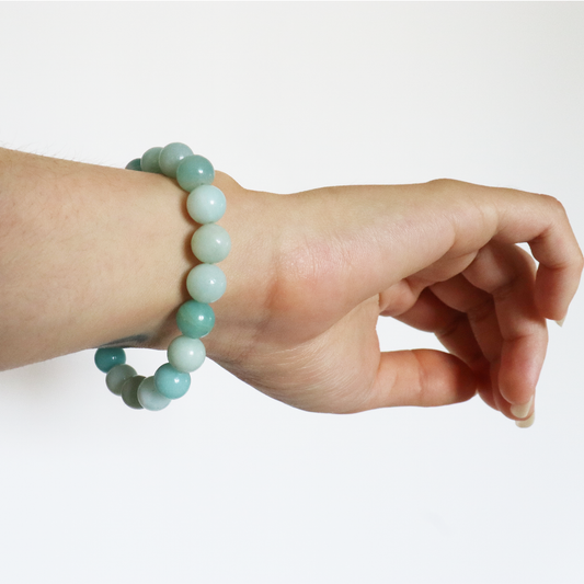 Bracelet Amazonite 17 cm taille L