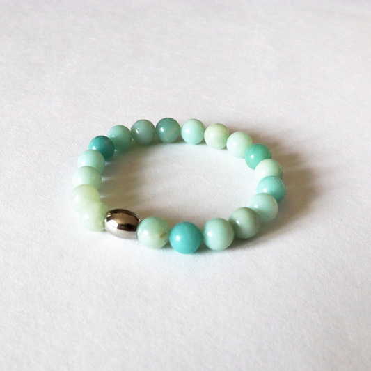 Bracelet Amazonite 17 cm taille L