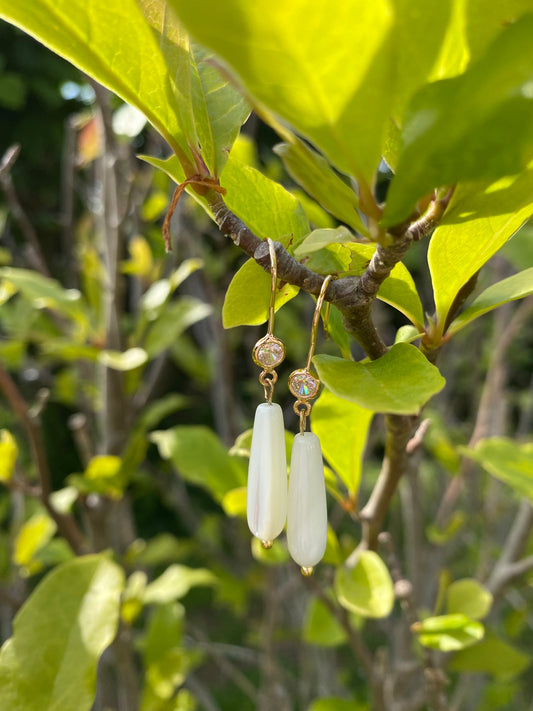 Boucles d'oreilles : Rêve Nacré